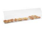Vitrine de protection alimentaire en Plexiglas Retour incliné 100x25x30cm - Matériel CHR Pro – Image 2