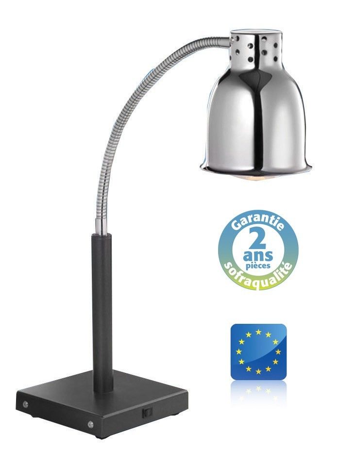 Lampe chauffante sur pied – Noir – 250 W – Sofraca