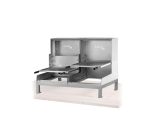 Grill Ouvert Lite Sans Base Réfractaire - Acier Inoxydable - Grille en Fil Rond - 1 Brûleur - Pujadas