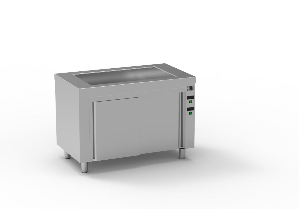 Meuble Bain-Marie Sec Inox Réserve Chaude Gamme 700 – Eratos