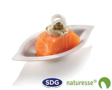 Mini Assiette Pulpe de Cellulose Finger Food 12,8x6,5 cm - SDG - Lot de 600 – Image 1