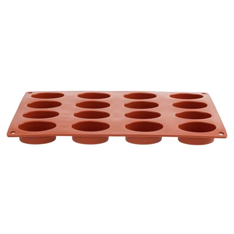 Moule à 16 Ovales en Silicone – Pavoni