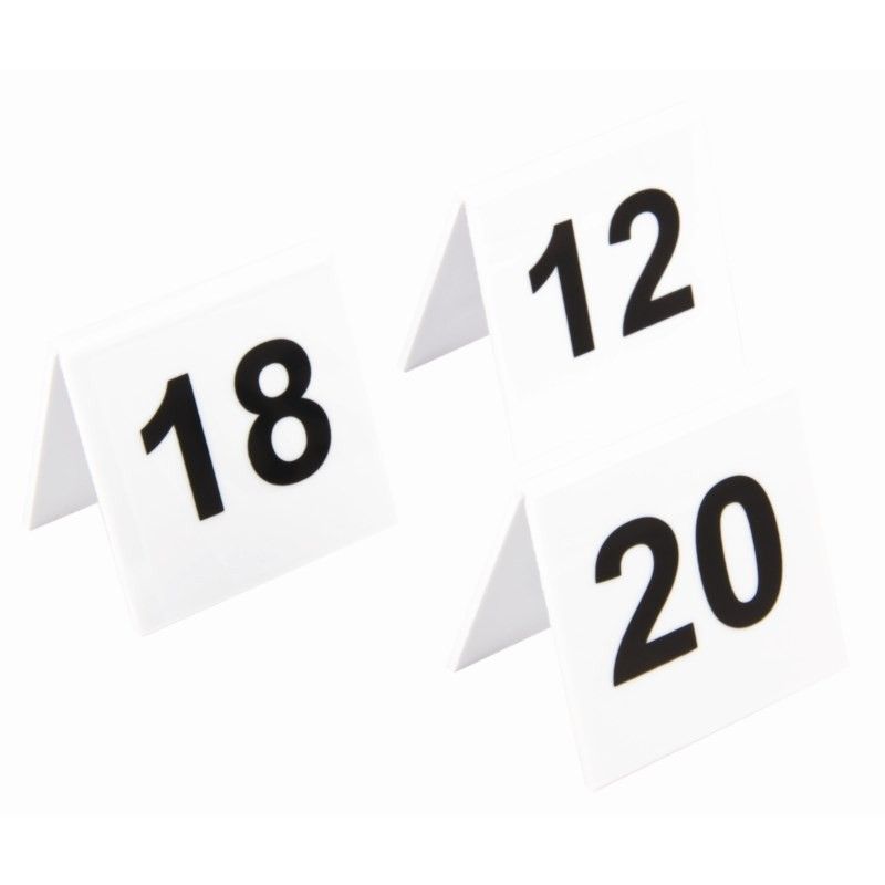 Numéros de table en plastique Olympia - Le lot de 11 à 20 – Image 2