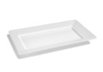 Plat Rectangulaire Mélamine Blanc L 35,8 à 71 cm - Pujadas – Image 3