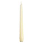 Bougies effilées Bolsius 254 mm ivoire Lot de 100 – Image 2