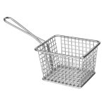Panier carré de présentation en inox  - Olympia 80 mm – Image 5