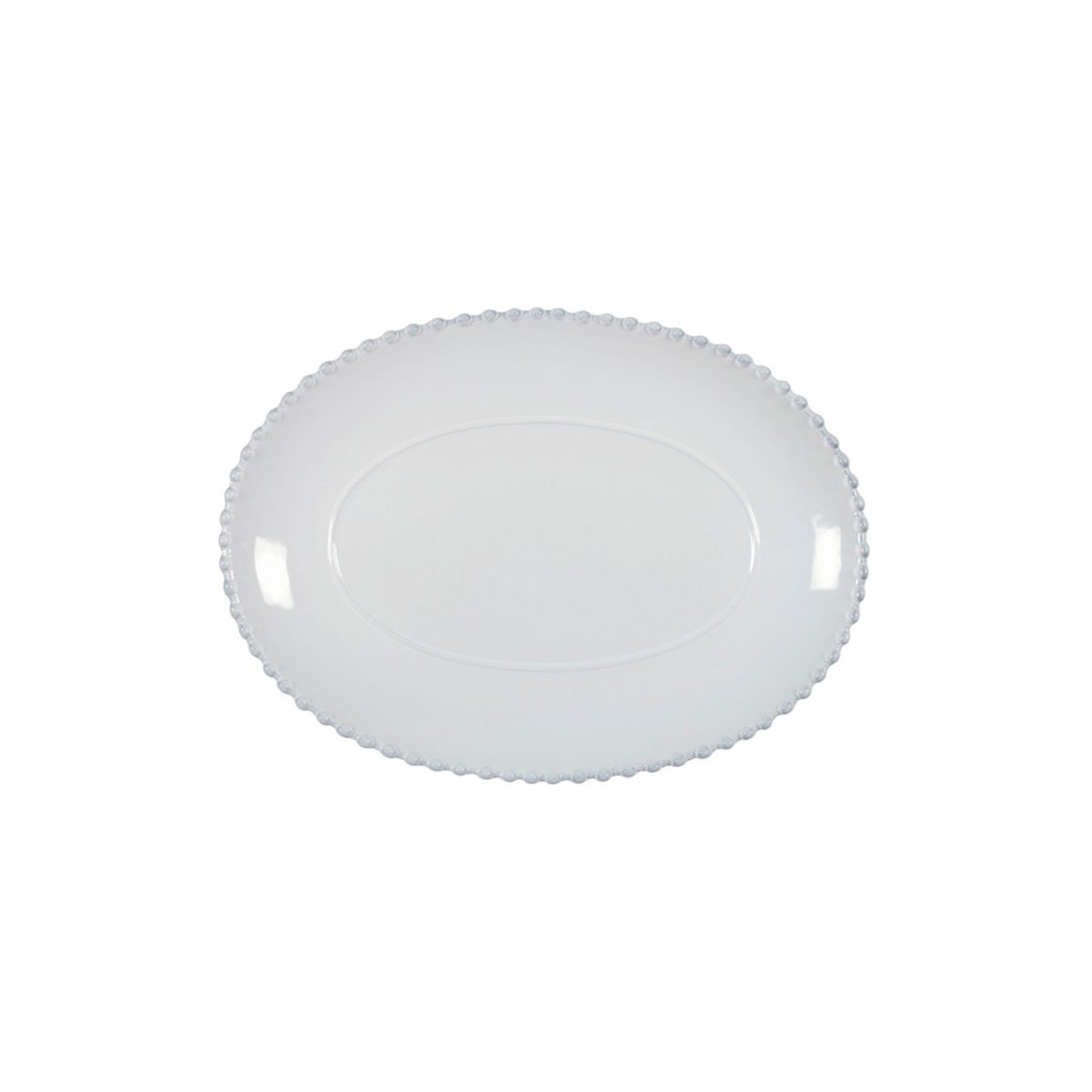 Plat Ovale 34,2 x 25 cm Pearl Blanc – Costa Nova