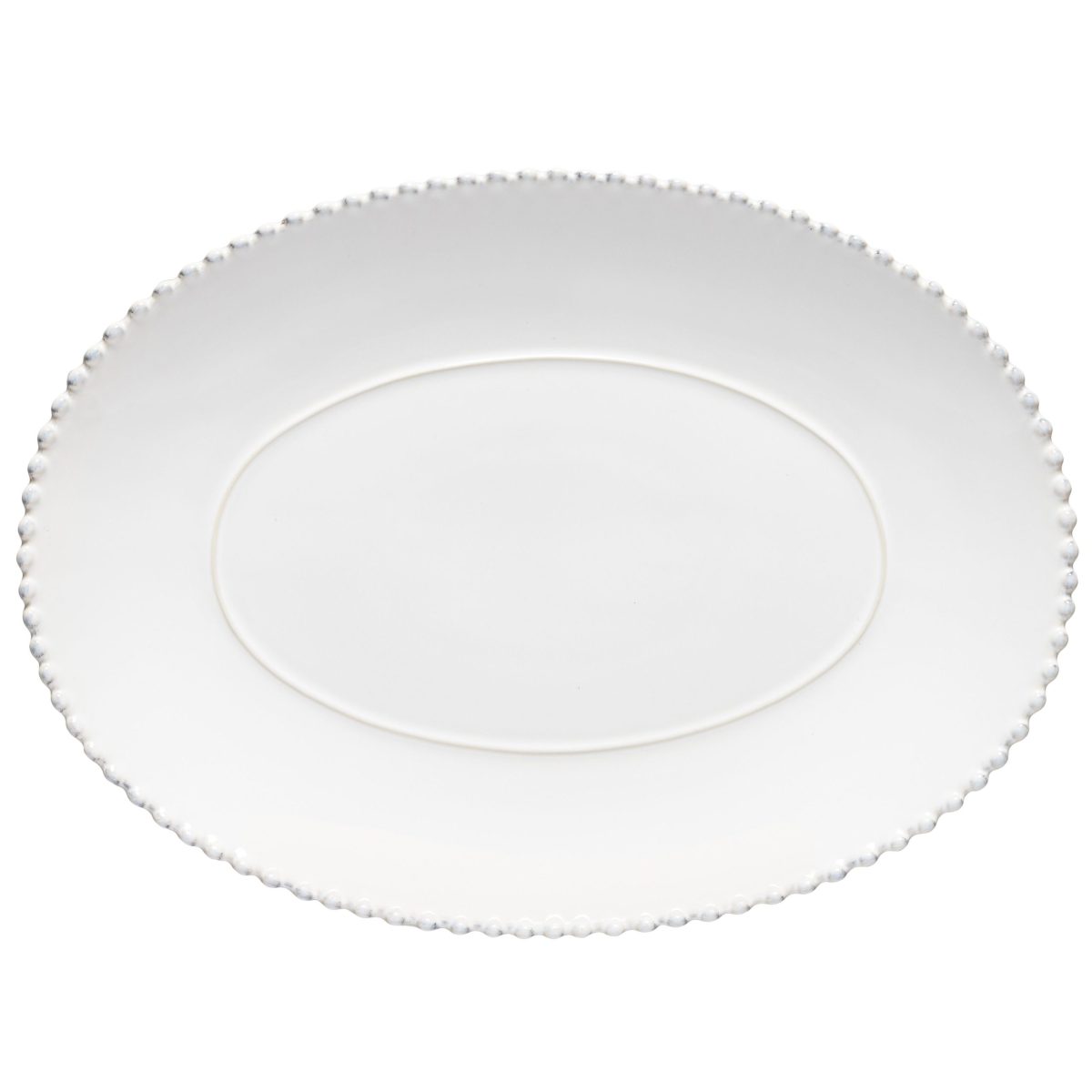 Plat Ovale 40,8 x 30 cm Pearl Blanc – Costa Nova