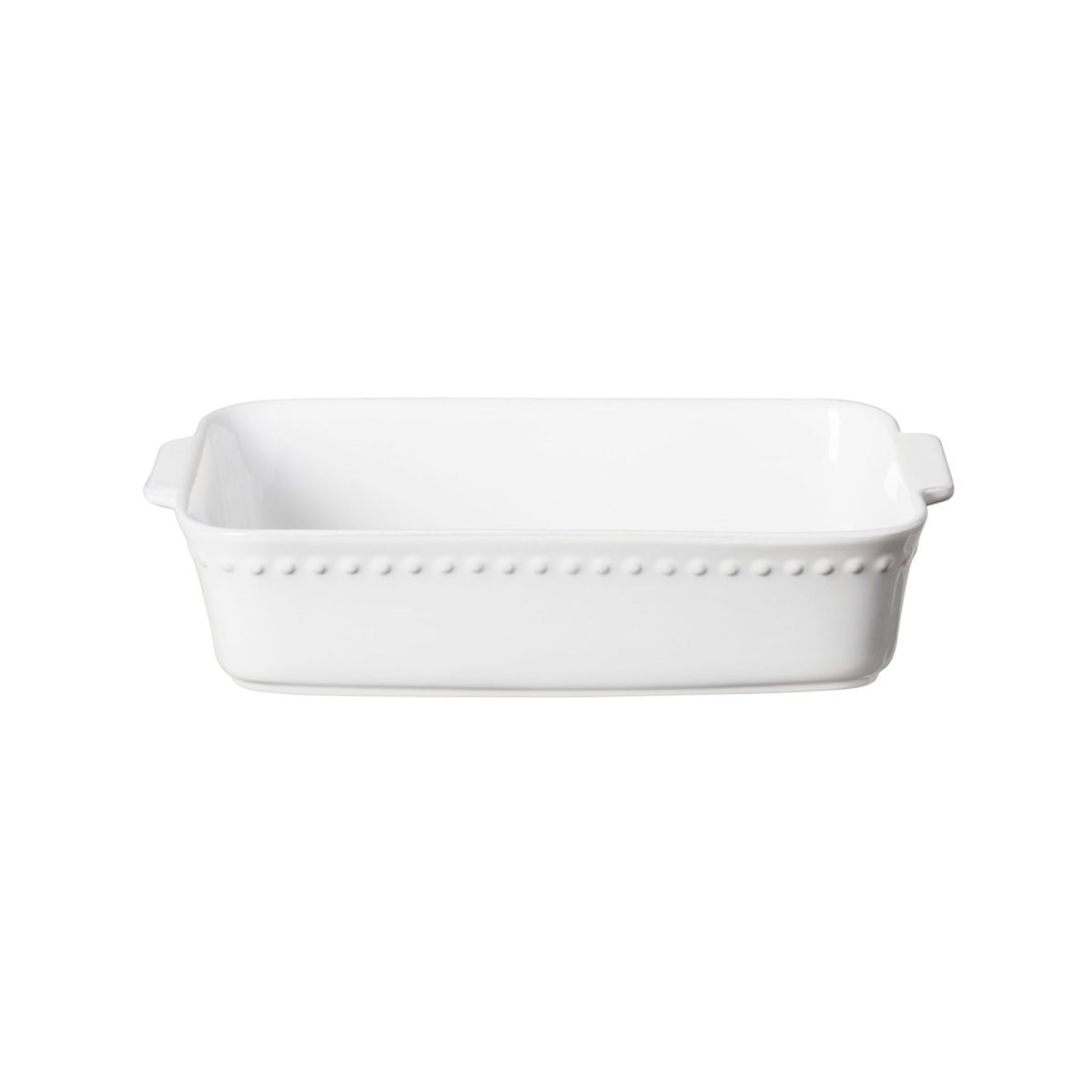 Plat Rectangulaire à Gâteau 32,7 x 20,6 cm Pearl Blanc – Costa Nova