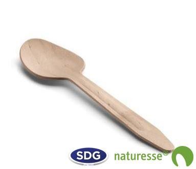 Petite Cuillère en Bois Naturel 10,5 cm - SDG - Lot de 5000 – Image 1