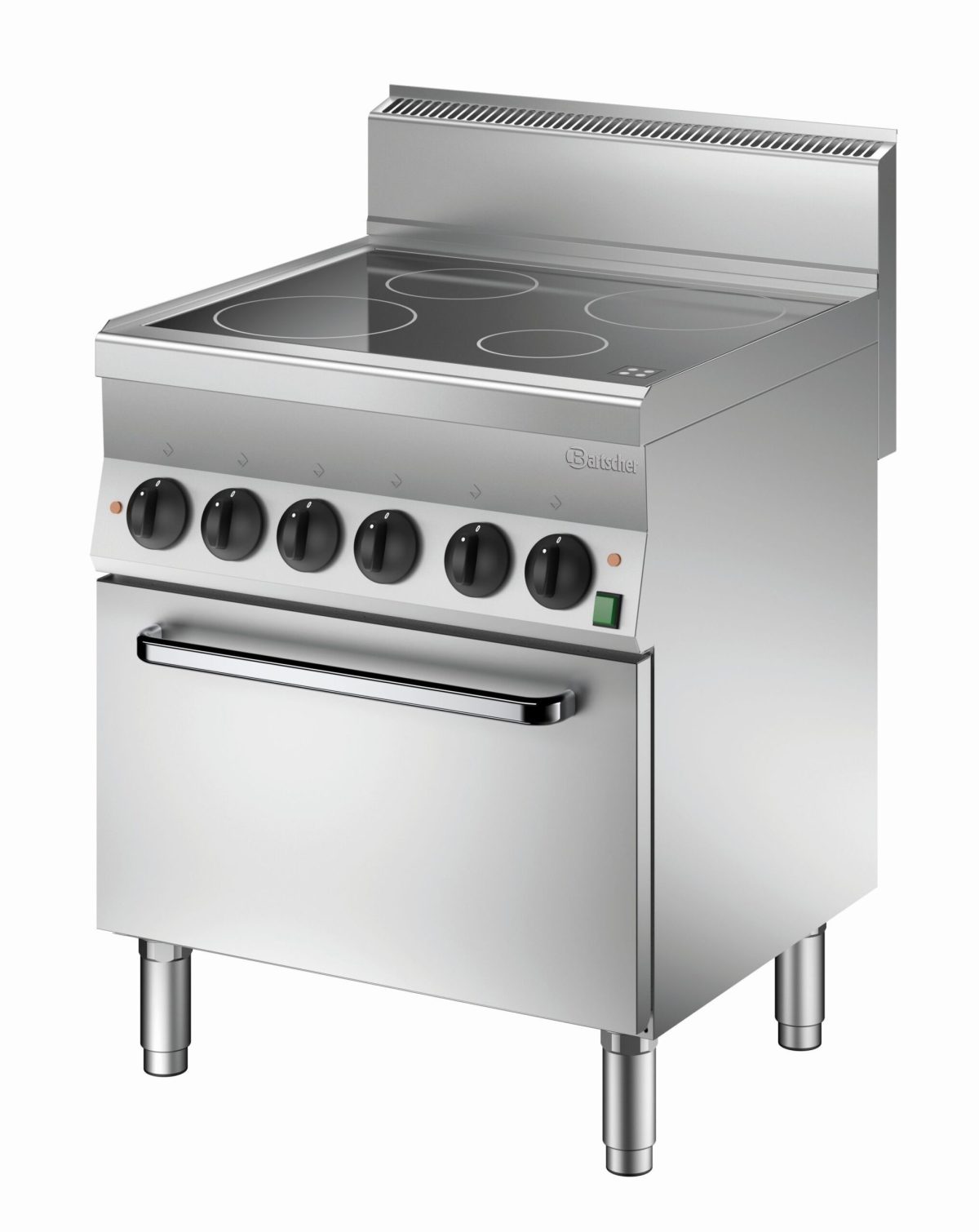 Piano de cuisson vitrocéramique 4 zones radiantes 12,2 kW – four électrique GN 1/1 4,2 kW – Bartscher
