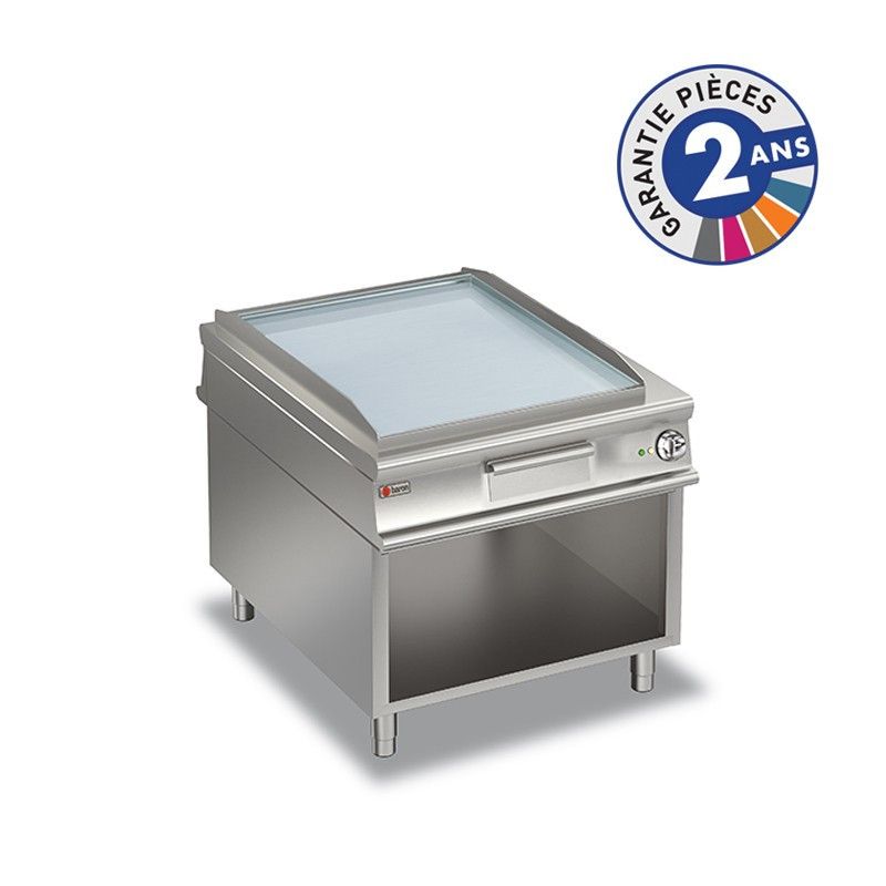 Plancha électrique sur meuble – Plaque Lisse – P1100 – 20 kW – Chrome dur – Baron