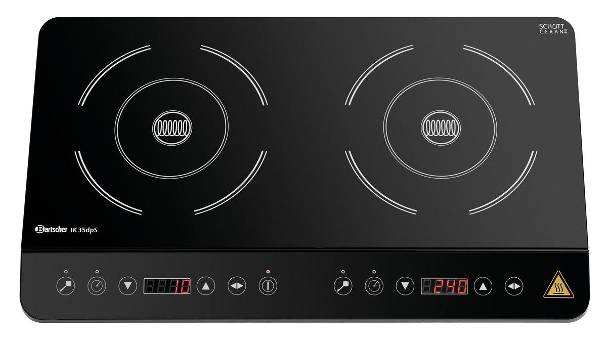 Plaque à induction professionnelle – 3,5 kW – L 605 x P 360 mm – Bartscher