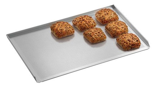 Plaque Aluminium Four 600 x 400 Perforée 3 Bords Relevés – Bartscher