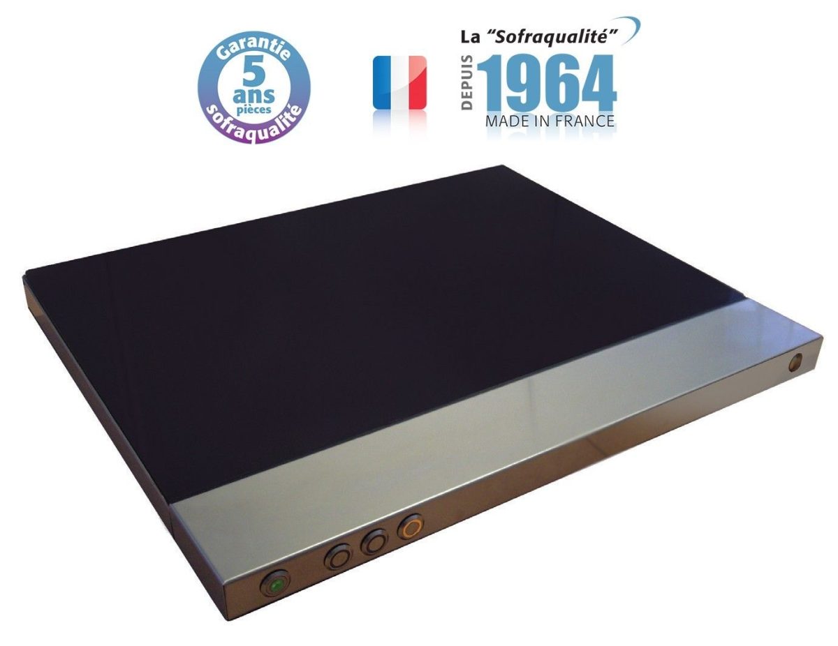 Plaque Chauffante Vitrocéramique – 400 x 600 – Bords Droits – Sofraca