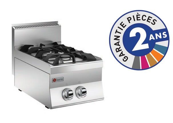 Plaque de cuisson – Top 2 feux vifs gaz – Gamme 650 – Baron