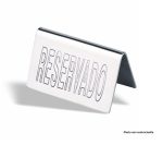 Plaque de Table Reserved en Inox 5 x 10 cm - Pujadas – Image 2