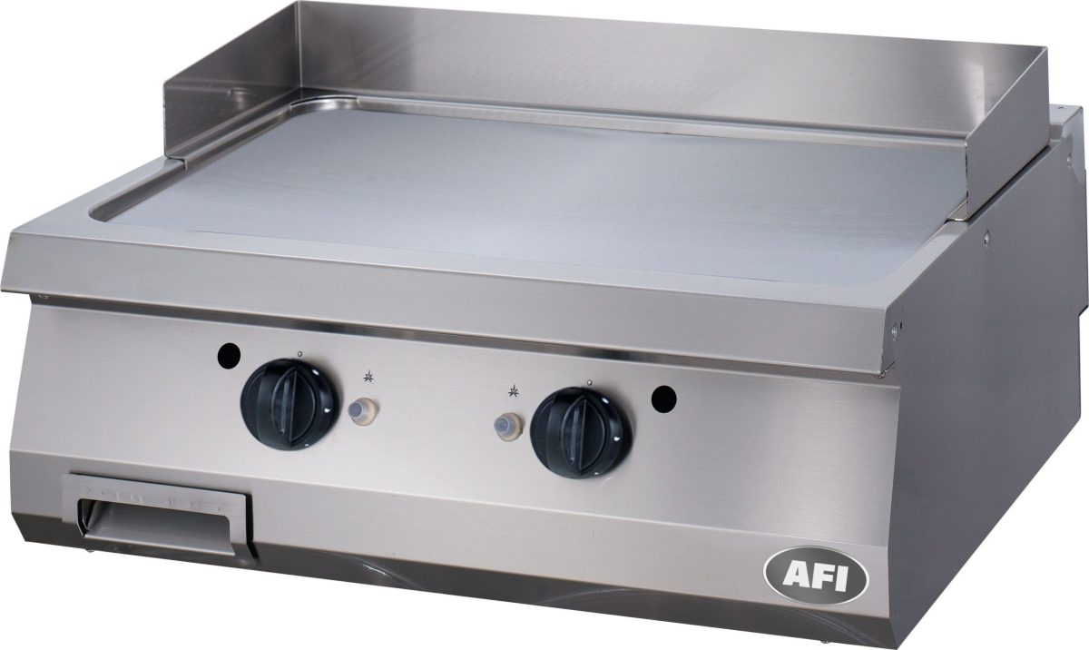 Plaque Gaz à Poser Double Lisse – Acier Carbone ou Chrome – Série 700 – AFI Collin Lucy
