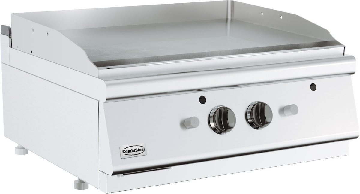 Plaque Gaz Professionnelle Lisse 6.5 ou 13 kW – Série 700 – Combisteel