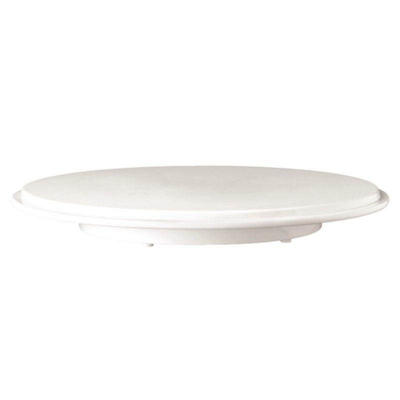 Plat à gâteau en mélamine blanc Pure APS 310 mm – Image 1