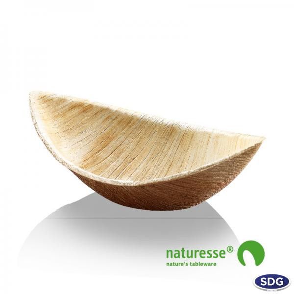 Plat Bateau en Feuille de Palmier 22x13,5 cm - SDG Lot de 100 – Image 3