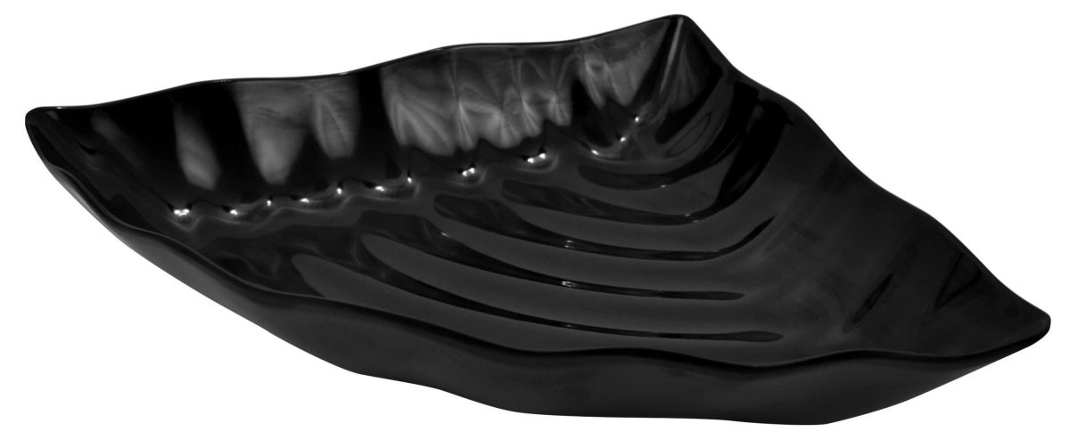 Plat Melamine Noir Ondule 1/4 De Rond – L2G