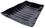 Plat Mélaminé Noir Ondulé Rectangulaire - L2G – Image 2
