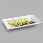Plat Rectangulaire Mélamine Blanc L 35,8 à 71 cm - Pujadas – Image 4