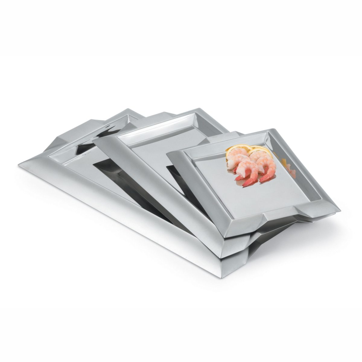 Plateau de Service Inox Rectangulaire L 30,5 à 53,3 cm – Pujadas