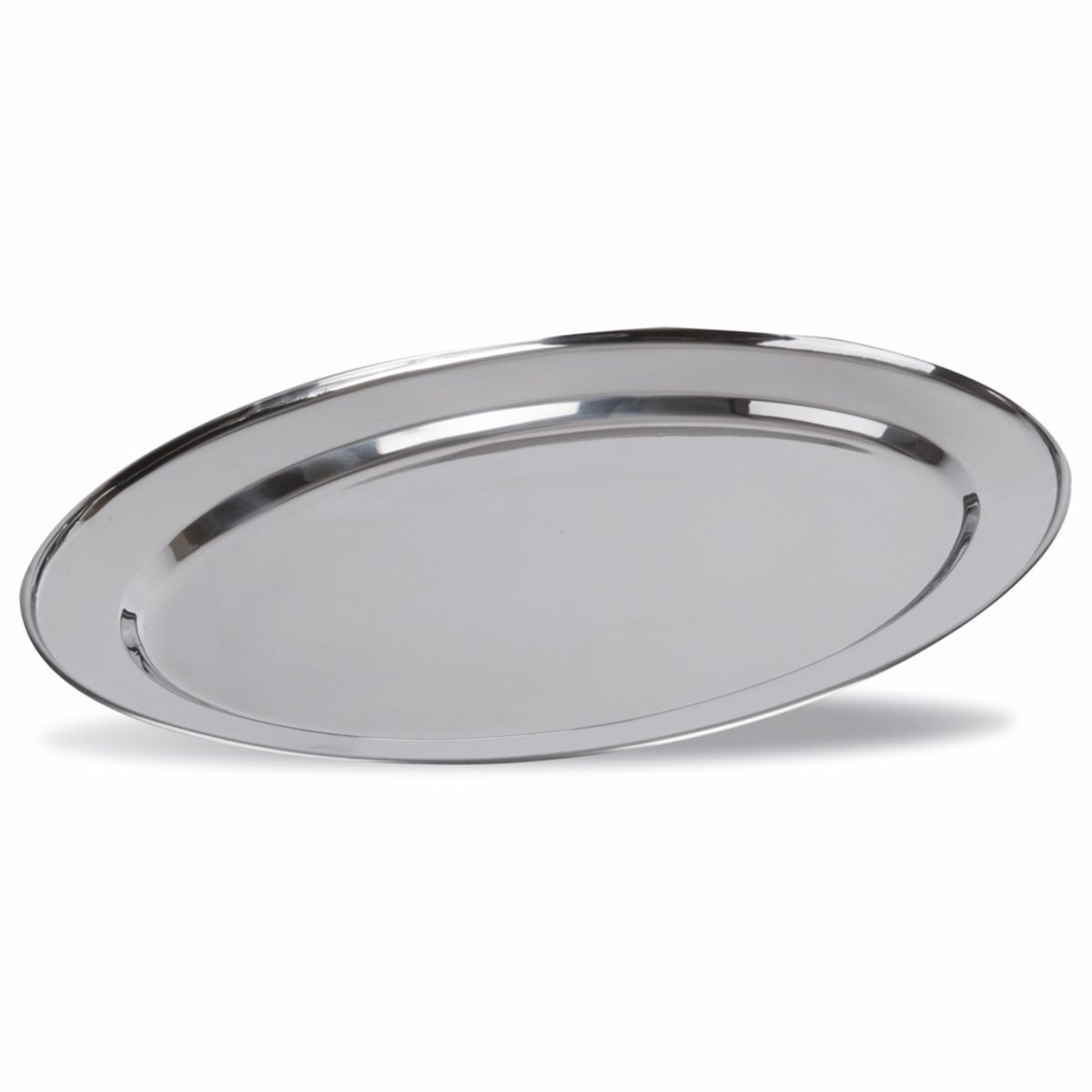 Plateau de Service Ovale en Inox Brillant 25 à 50 cm – Pujadas