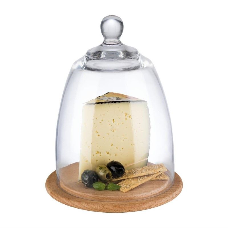 Plateau en Bois avec Couvercle en Verre – 185x240mm – APS