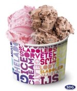 Pot à Glace Carton Texte Coloré 165 ml - SDG - Lot de 2184 – Image 2