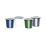 Pot à sauce 114 ml - blanc et bleu - Boite de 6 Olympia – Image 4
