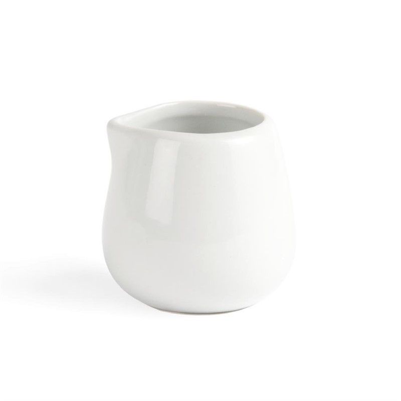 Pots à lait et crème en porcelaine blanche Olympia 228 ml - Lot de 12 – Image 2