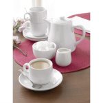 Pots à lait et crème en porcelaine blanche Olympia 228 ml - Lot de 12 – Image 4