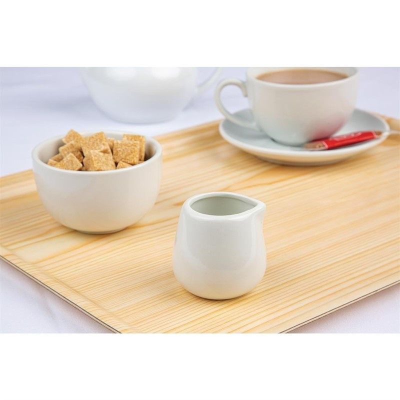 Pots à Lait et Crème en Porcelaine Blanche 85 ml Lot de 12 Olympia – Image 5