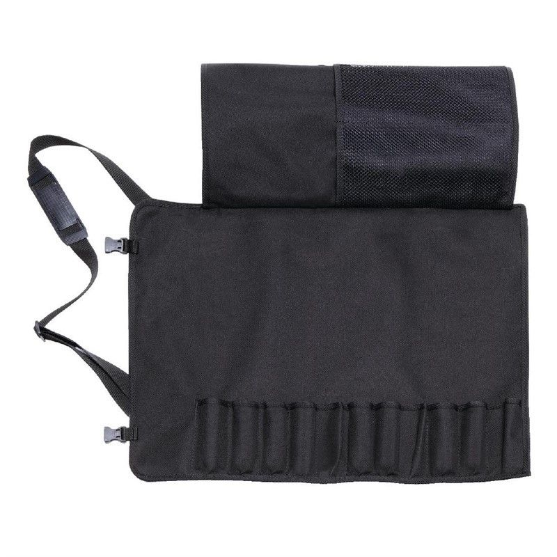 Étui à Couteaux en Tissu Noir avec Sangle – 11 Pièces – Dick