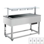 Buffet Chaud Professionnel Vitrocéramique 4 x GN 1/1 - Redfox – Image 3