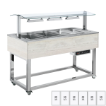 Buffet Chaud Professionnel à Eau 6 x GN 1/1 - Redfox – Image 2