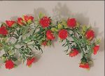 Roses Rouges Guirlande pour Vitrine Longueur 1850 mm - L2G
