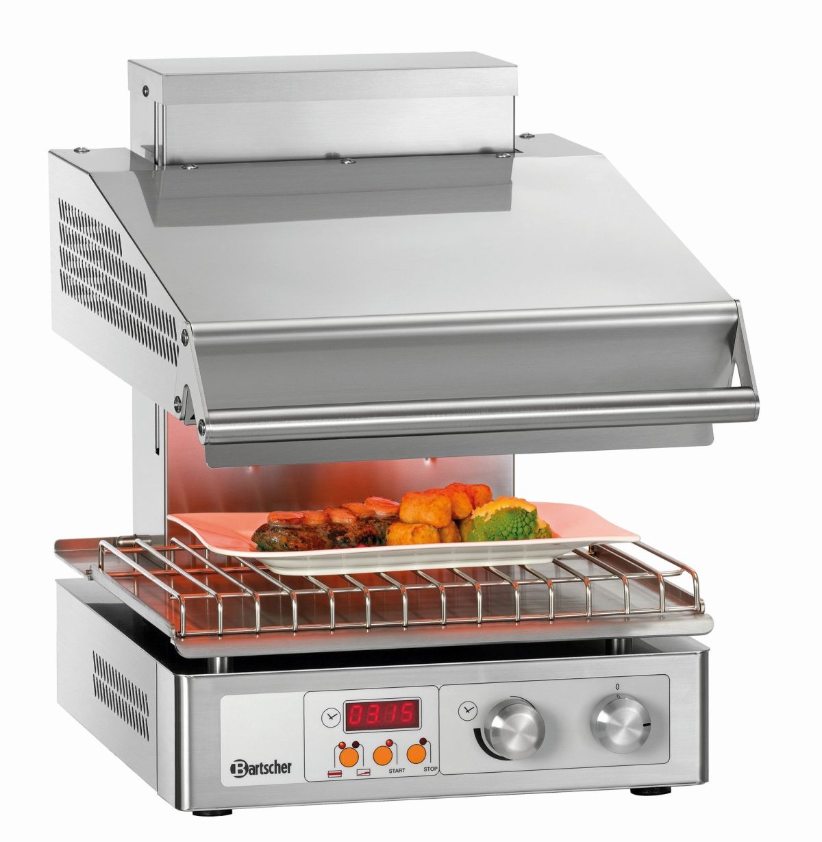 Salamandre de Cuisine électrique hi-light – 2 zones – Bartscher