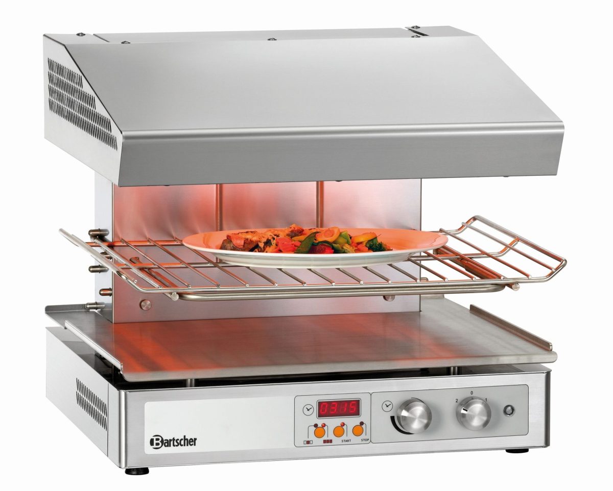 Salamandre de Cuisine Professionnelle Hi-Light avec Grille Réglable – 3 Zones – Bartscher