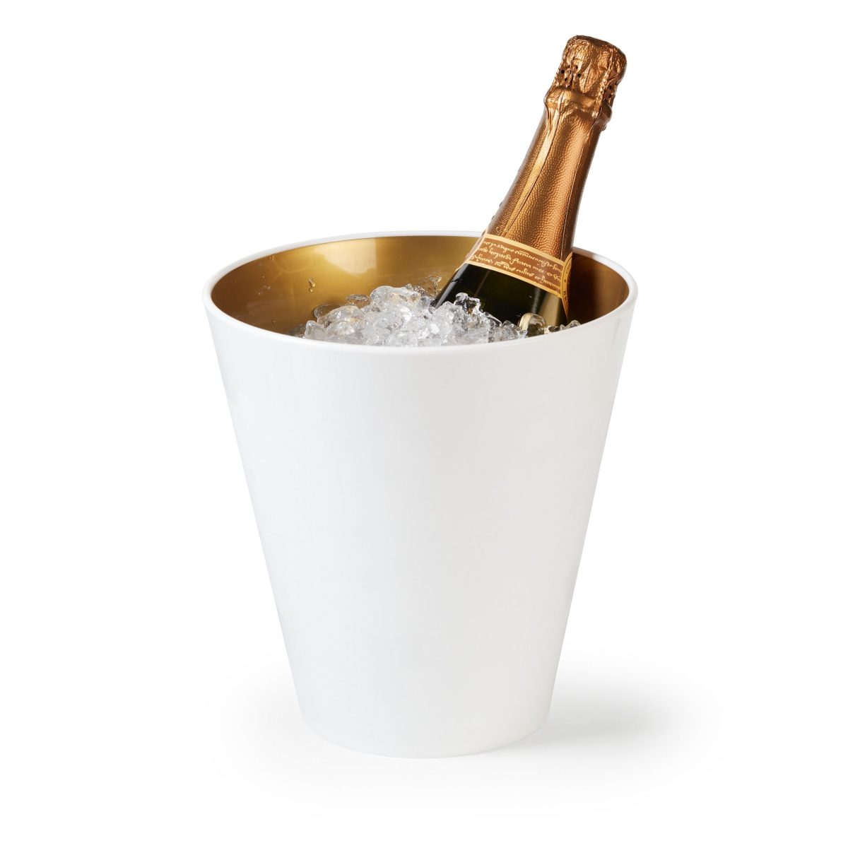 Seau à Champagne Bicolore Blanc et Or Ø 19 cm – Pujadas