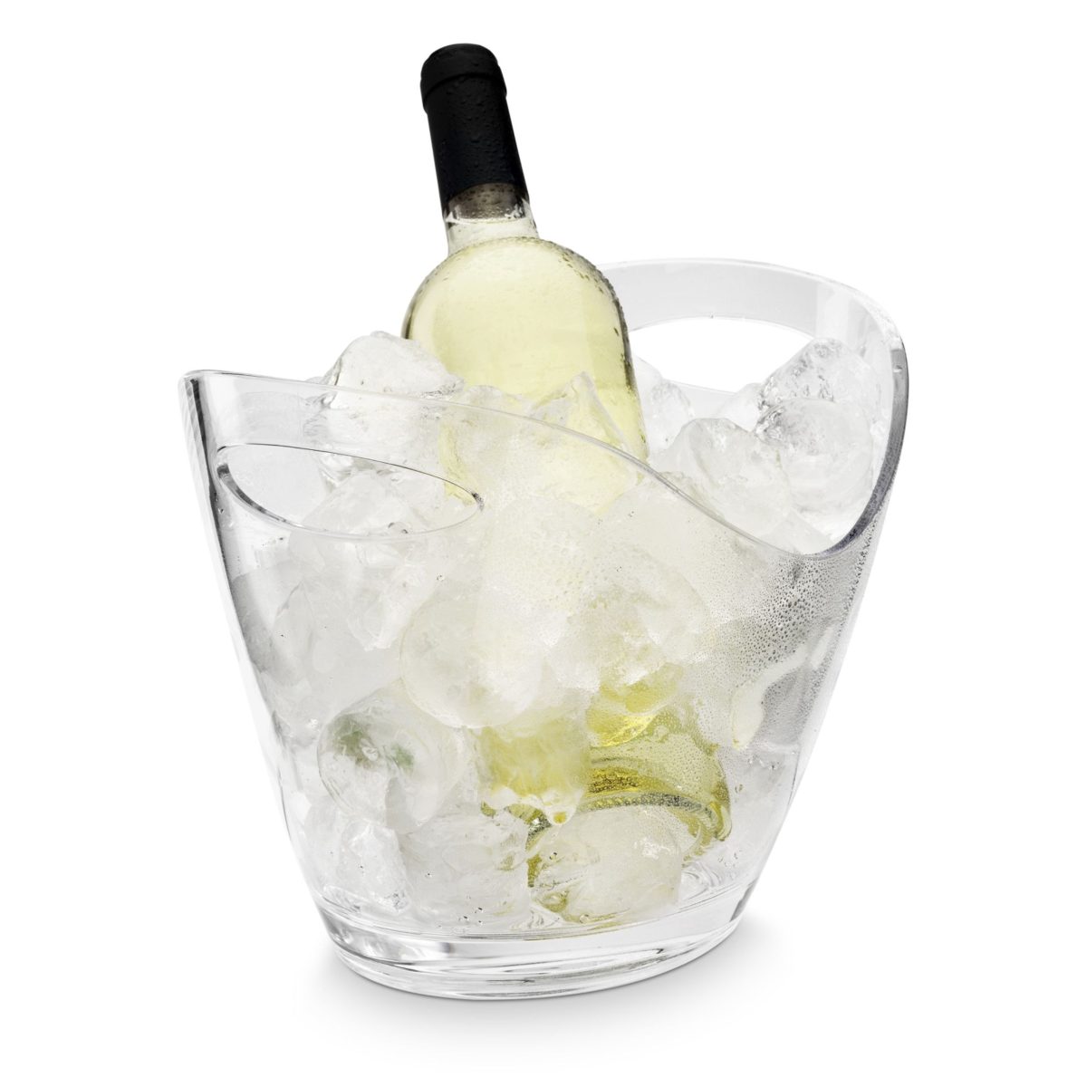 Seau à Champagne Ovale Transparent 1 à 3 Bouteilles – Pujadas