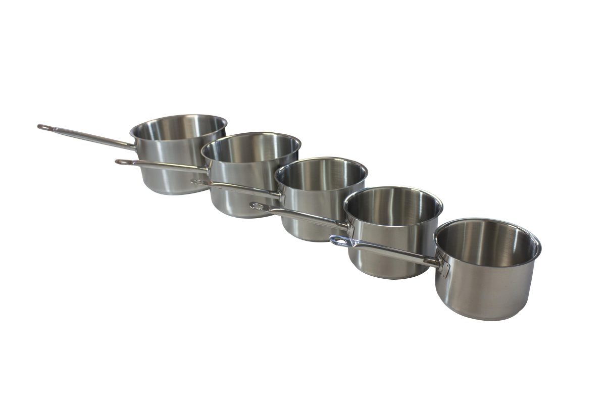 Série de 5 Casseroles Inox D.160-180-200-240-260mm – L2G