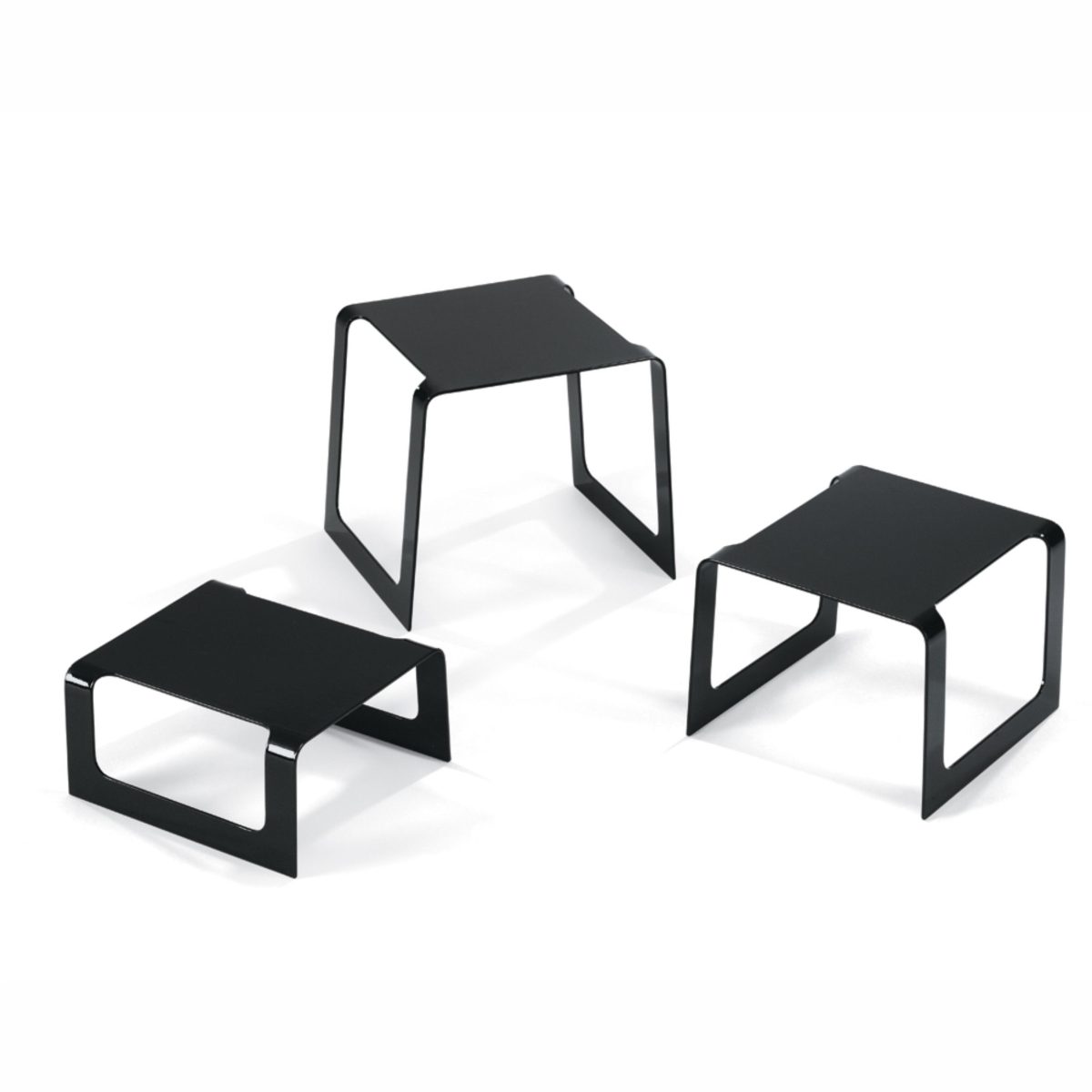 Socle Carré Inox Angles Arrondis – Lot de 3 – Pujadas
