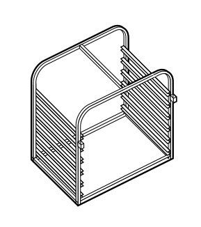 Structure Porte-Grilles pour Four 600 x 400 - 10 Niveaux - Moduline – Image 1