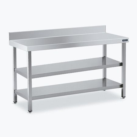 Table Adossée avec 2 Étagères – Gamme 800 – Distform