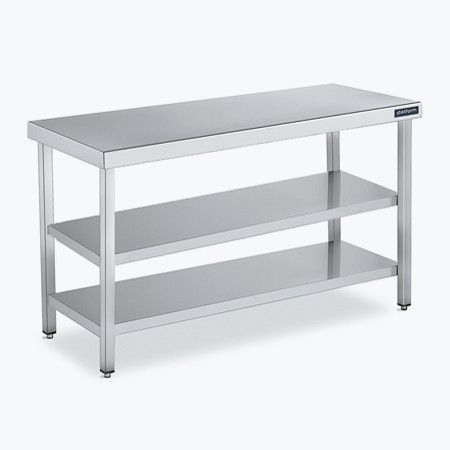Table Central avec 2 Étagères – Profondeur 550 – Distform