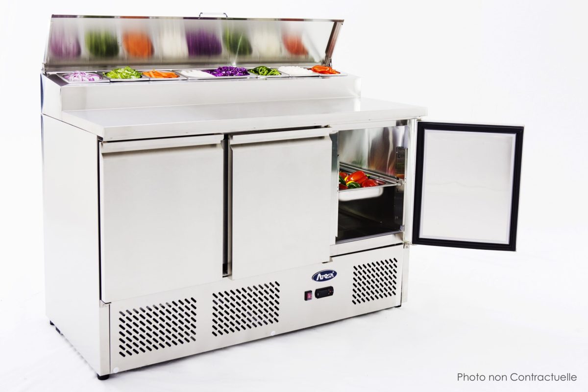 Table Pizza Réfrigérée Eco – 8 Bacs GN 1/6 – Atosa